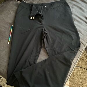 Worthington MODERN FIT Bootcut Dress Pants Women's 12 Mid Rise Black